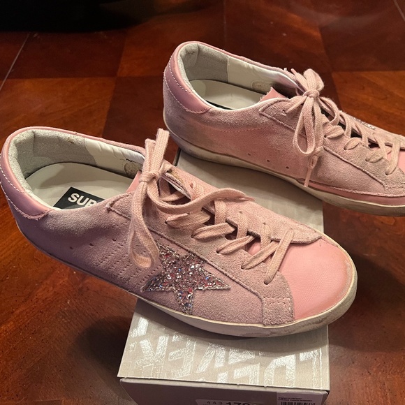 Golden Goose Super Star Classic Pink Suede Sz 40 - Picture 2 of 6